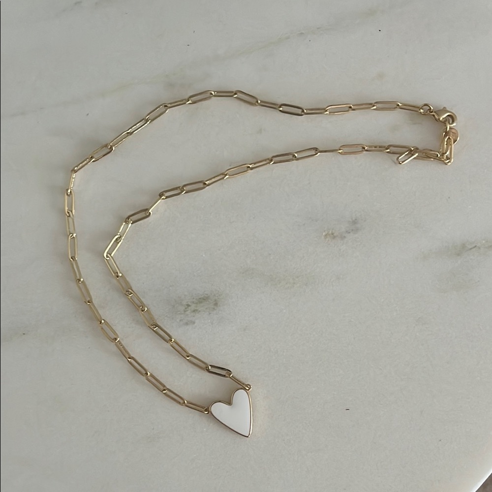 Gold Heart Pendant Necklace